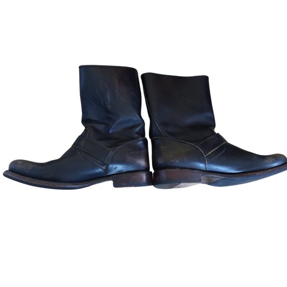 Frye Jenna Engineer Shortboot- Black - Picture 4 of 8